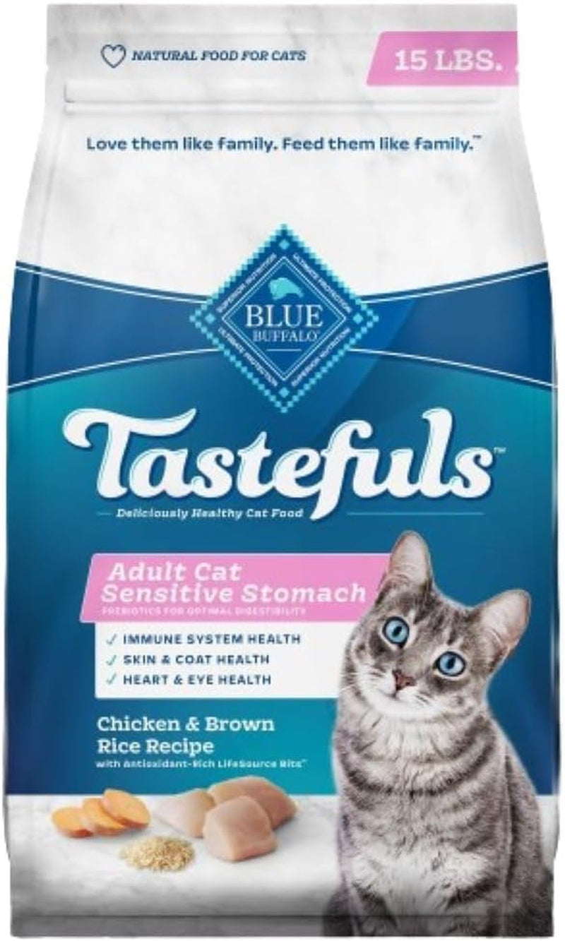 Sensitive Stomach Natural Adult Dry Cat Food, Chicken & Brown Rice