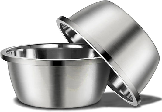 Stainless Steel Large Dog Food Bowl, 176 Oz (24Cup) Large Capacity Dog Water Bowl, Heavy Duty BPA Free for Extra Large Dogs (2 Pcs)