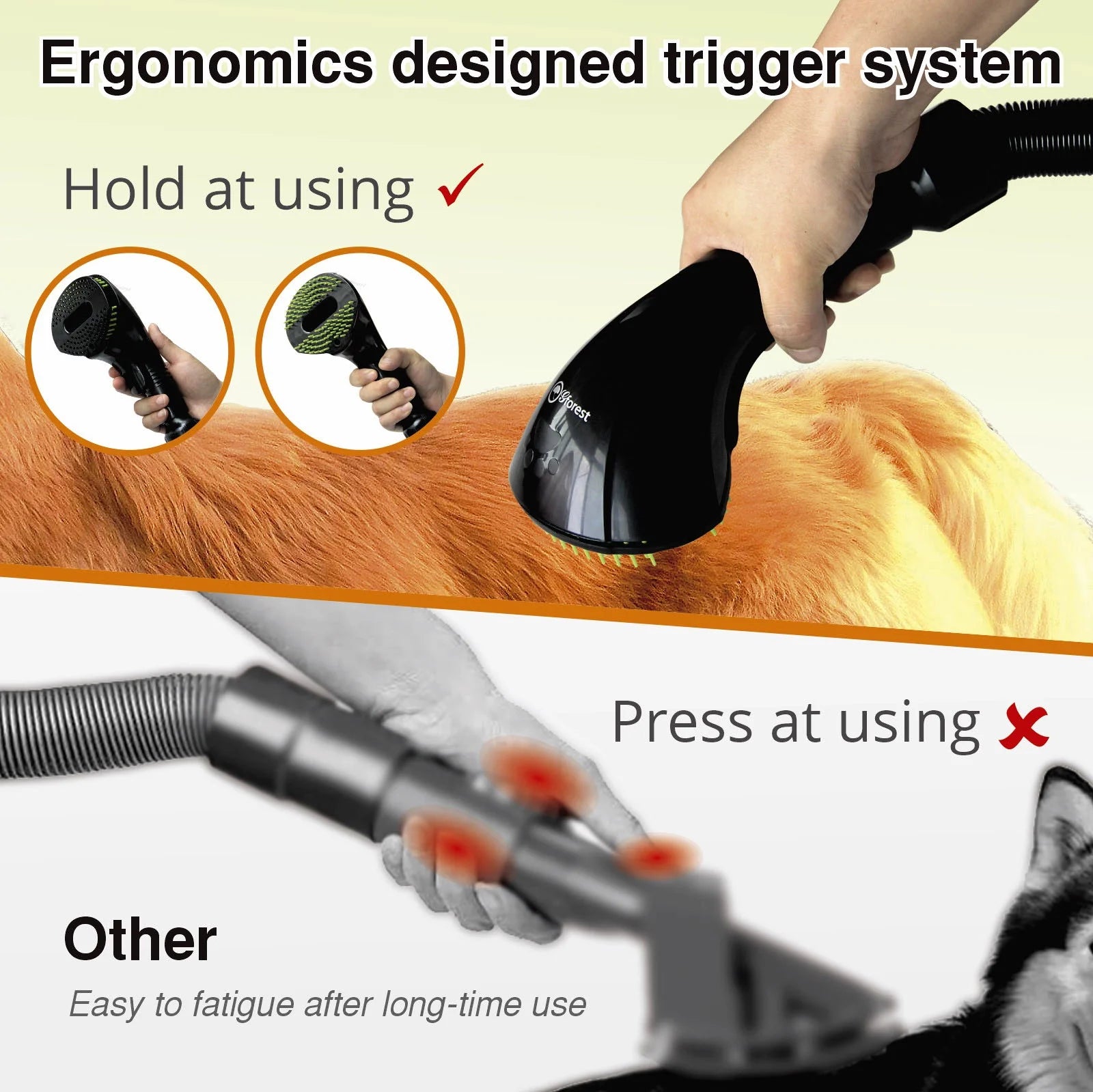 Pet Comb Grooming Brush Vacuum Attachment Tool Kit Great for Dogs and Cats