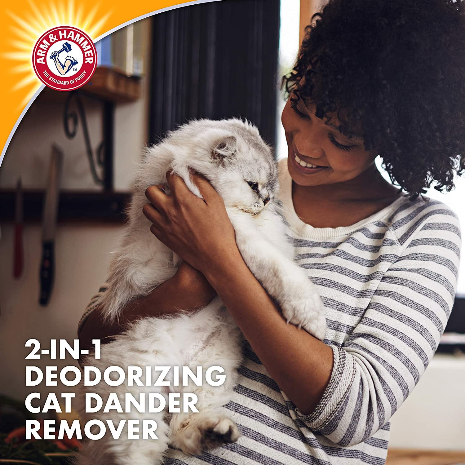 2-In-1 Deodorizing & Dander Reducing Shampoo for Catscat Dander Remover for Cat Dander and Cat Odorsbaking Soda Moisturizes and Deodorizes, Lavender Chamomile Scent 20 Fl Oz`