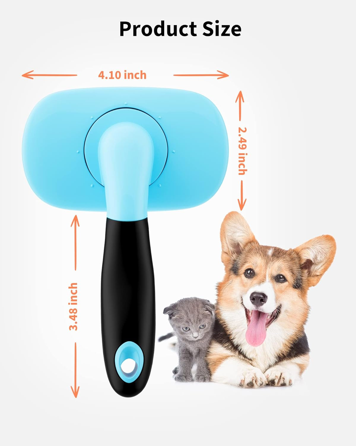 Dog Brush & Cat Brush- Slicker Pet Grooming Brush- Shedding Grooming Tools