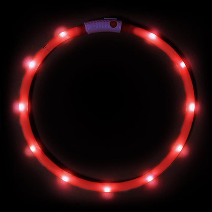 LED Dog Collar - USB Rechargeable LED Dog Necklace - Glowing Dog Collar Light for Your Small Medium Large Dogs