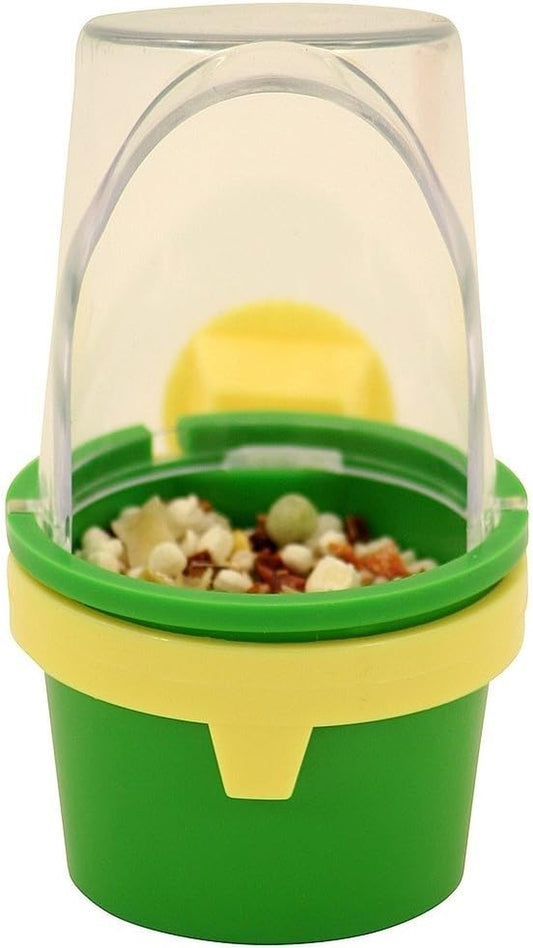 Pet Bird Cage Clean Cup Feeder & Water Cup Bird Accessory, Medium (Assorted Colors)