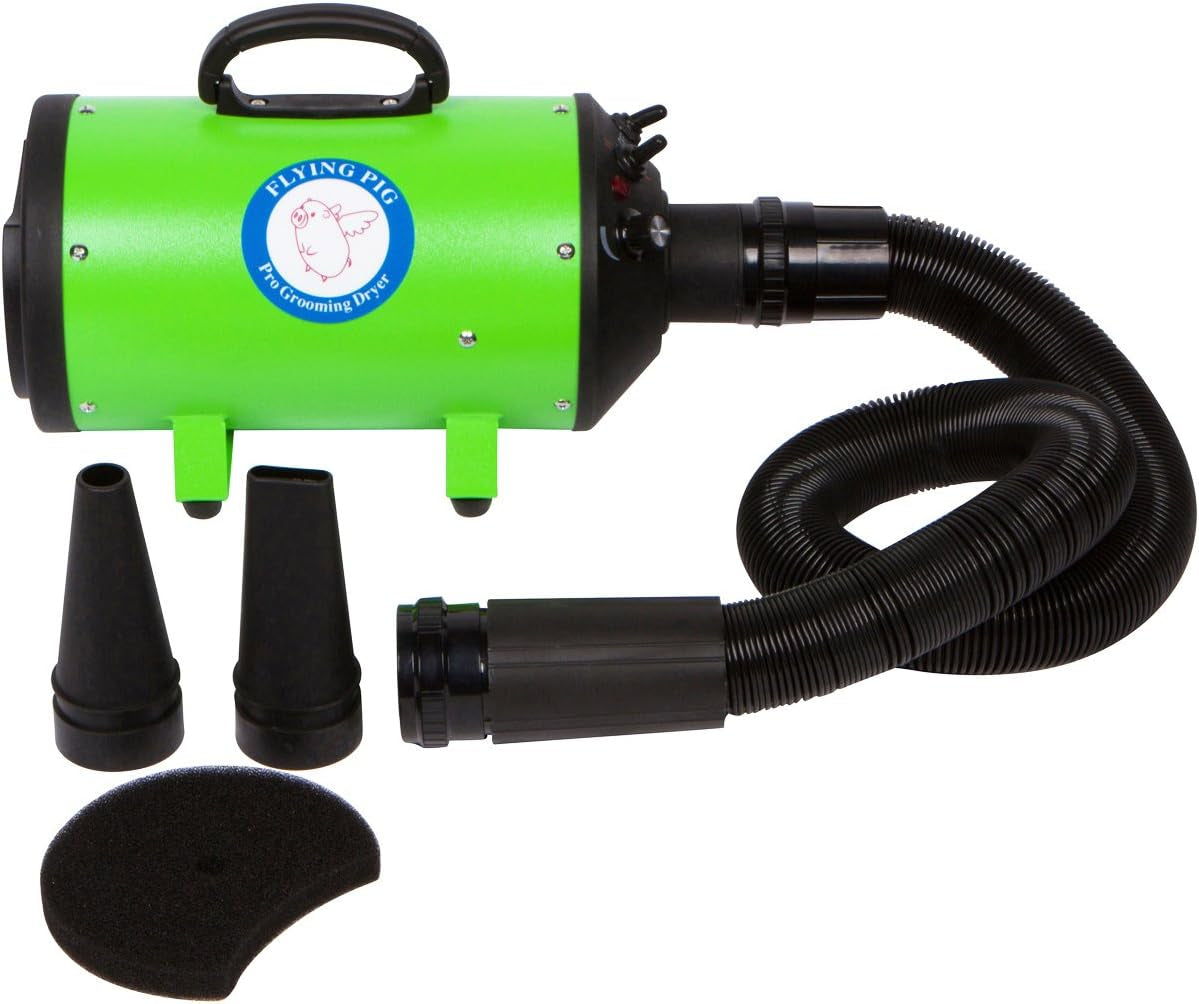 Flying One High Velocity 4.0 Hp Motor Dog Pet Grooming Force Dryer W/Heater